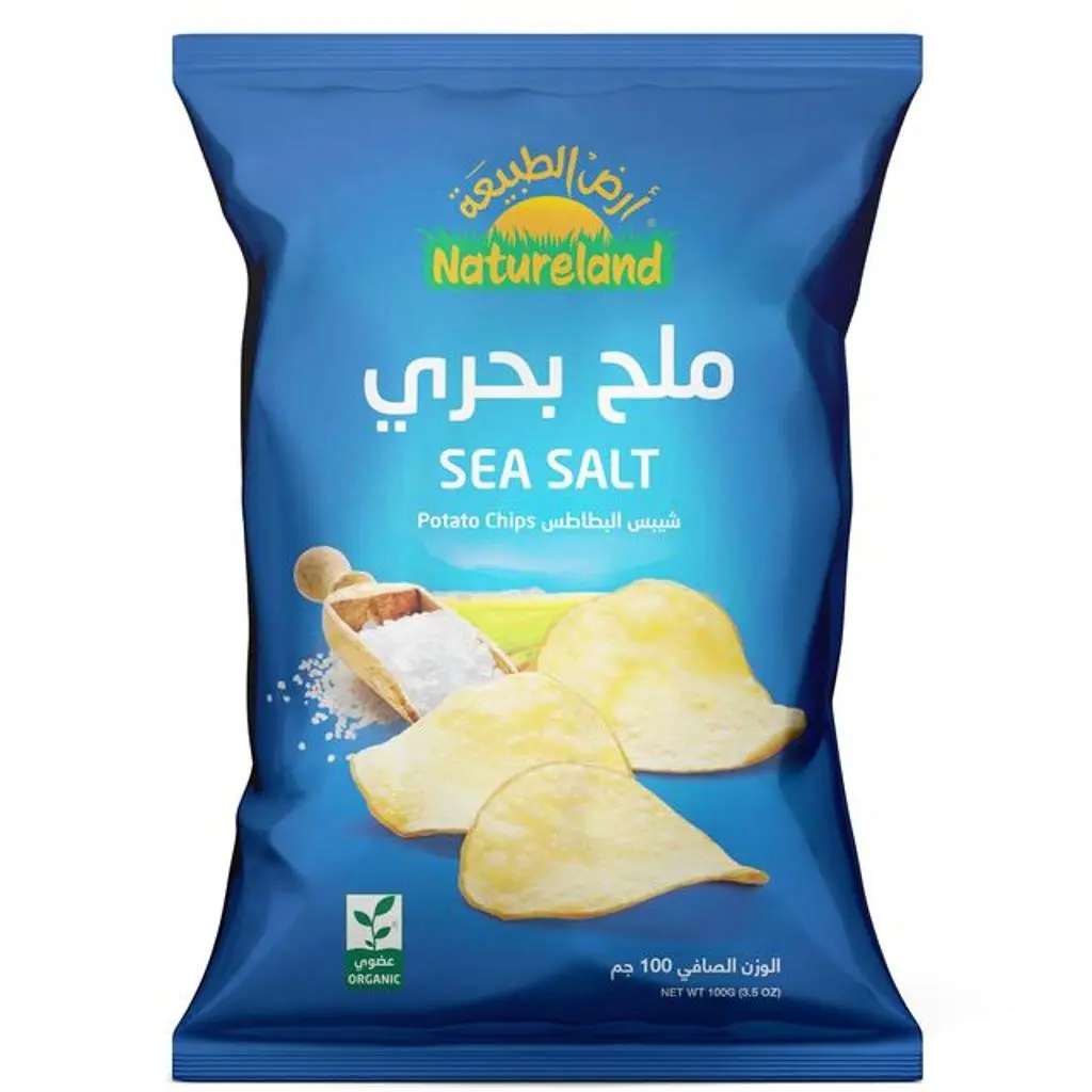 شيبس التورتيا ملح بحري عضوي